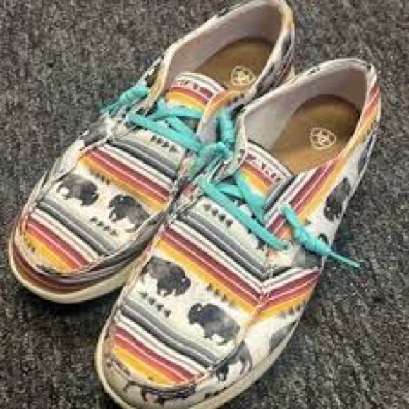 Colorful Ariat Shoes with Animal Print - Picture 1 of 5